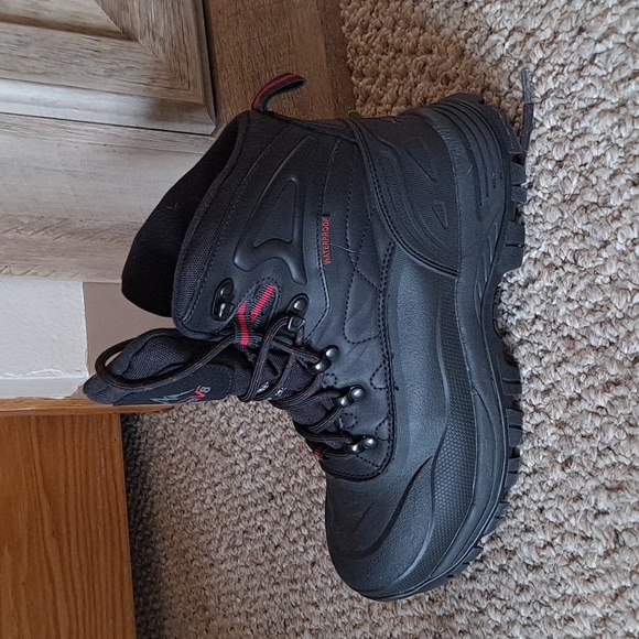 NORTIV 8 Black Kids Insulated Waterproof Boots - Picture 2 of 5